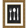thumbnail image 1 of Robinson, Tamara 18x24 Gold Ornate Wood Framed with Double Matting Museum Art Print Titled - Dining Utensils, 1 of 4