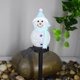 thumbnail image 2 of 2X MuñEco de Nieve Luces Solares Navidad con Energía Solar LED MuñEco de Nieve Decoración de Luz Lámparas de Estaca de Jardín Al Aire Libre Navidad Azul, 2 of 2
