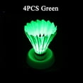 thumbnail image 1 of 4 Pcs Éclairage Badminton Nuit Sombre LED Colorée Sport Accessoire Volant Rouge/vert/bleu/coloré 4 Pcs Vert, 1 of 6