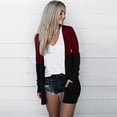 thumbnail image 6 of Womens Ladies Print V-neck Cardigan Long Sleeve Coat Pockets Outerwear V Neck Lightweight Sweater Women Kimono Cardigans for Women Summer Womens Cardigan Sweaters Knit Womens Classic Cardigan Stylish, 6 of 6