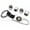 Silver Chrome, variant on Car Wheels Tire Valve Dust Stem Air Cap Cover + Keychain Ring Fit Cadillac Sport