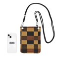 thumbnail image 6 of Multi-Color Cross-Body Handbag 8.27×5.91in Waterproof, Scratch-Resistant And Odor-Free Detachable Shoulder Strap Plaid Fall Camo Brown_4, 6 of 6