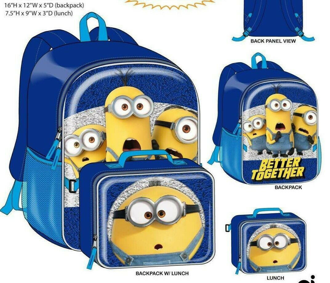 Minions Satchel Messenger Bag School Shoulder Kids Childrens Toddler Child bag 