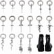 thumbnail image 1 of Adornos para zapatos con forma de seta, colgantes góticos para tacones, accesorios de bricolaje para decorar botas, zapatillas y bolsos con anillos, 1 of 9