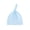 Light Blue, variant on SPRING PARK Newborn Baby Boy Girl Hat Toddler Infant Pastel Cotton Solid Color Knotted Cap Beanie