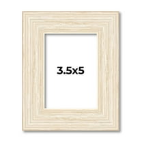 3.5x5 Frame White Real Wood Picture Frame Width 1.5 inches | Interior Frame Depth 0.5 inches | Barn