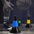 thumbnail image 4 of 5 conos de entrenamiento de agilidad de 23 cm para fútbol, baloncesto, práctica de agarre rápido, cono marcador, material ABS flexible y duradero, 4 of 5