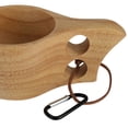 thumbnail image 2 of Taza de madera de caucho con doble orificio Taza de café KUKSA Taza de agua Taza de madera personalizada, 2 of 8