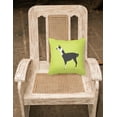 thumbnail image 2 of Carolines Treasures BB7744PW1818 Llama Q Ara Green Fabric Decorative Pillow, 18 x 18 in., 2 of 2