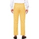 thumbnail image 3 of Pantalones de vestir impresos con lunares INSPIRE CHIC para hombres, ajuste regular 34 Amarillo, 3 of 6