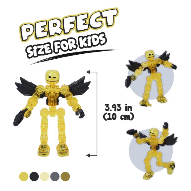 Zing Klikbot Galaxy Pack, Set of 3 Poseable Action Figures with