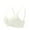 White, variant on Bra for Women Front Snap Closure Bras Button Down Wirefree Bra Front Snaps Daily Bras