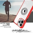 thumbnail image 3 of Compatible with iPhone 14 Pro Max Clear Case with Ring, Built-in 360 Rotation Magnetic Ring Kickstand Holder Translucent Case Soft Slim Edges Shockproof Bumper Protective Cover, 3 of 7
