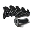 thumbnail image 3 of Bybiment 20 Pieces of #8-32x3/8 Flat Hex Countersunk Screws, Grade 10.9 Carbon Steel Machine Screws, Full Thread, Oxide with Complimentary Wrench, 3 of 7
