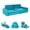 Cyan, variant on Kids Couch 14PCS, Modular Kids Play Couch, Multifunctional Foam Toddler Sofa, Imaginative Convertible Play Sofa for Playroom