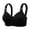 Black, variant on Bras for Women Leaf Lace Full Figure Bra With Adjustable Wide Straps Removable Pads Wirefree Support