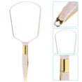thumbnail image 4 of Handle Cosmetic Mirror Square Simple Durable Clear Fashionable Mirror for Home Store (Beige), 4 of 8