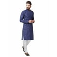 thumbnail image 3 of Mens Designer Wear Indian Linen Bollywood Achkan Pathani Style Kurta Pyjama Set, 3 of 5