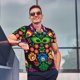 thumbnail image 4 of Fotbe Traditional Floral Polish Camiseta Polo de Golf para Hombre con Estampado – Camisa Deportiva Transpirable con Cuello Abotonado-Medium, 4 of 6