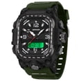 thumbnail image 3 of 2026 New Square Digital Watches for Men  Waterproof Unique Rectangle Watch Stopwatch Countdown Alarm Analog Silicone Strap, 3 of 7