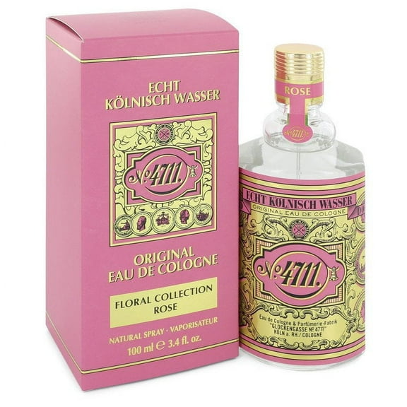 4711 Floral Collection Rose by 4711 Eau De Cologne Spray (Unisex) 3.4 oz for Male