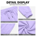 thumbnail image 6 of HKYNLAG Mens Baggy Sweatpants with Pockets Drawstring Elastic Waist Loose Soft Joggers Sweatpants for Workout Running Light Purple M, 6 of 7
