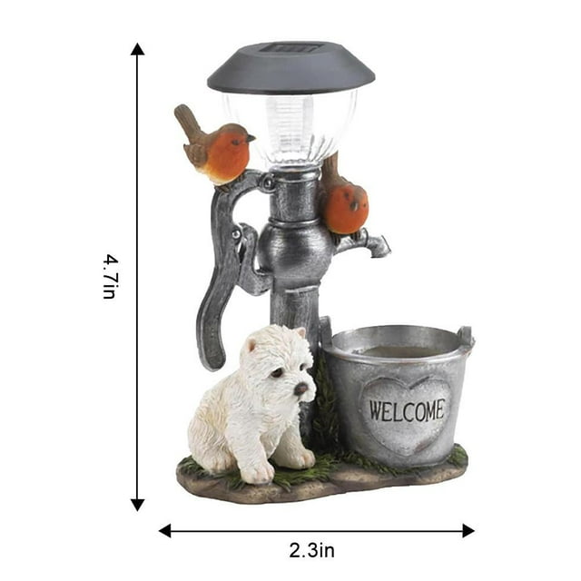 Estatuas de resina para escalada al aire libre, estatua de jardín, Patio, jardinería, luces solares decorativas de animales, decoración del hogar y exteriores