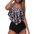 thumbnail image 4 of VerPetridure Womens Tankini Swimsuits Ruffled Two Piece Bathing Suits for Women Tummy Control Floral Print Modest Swimwear with Boyshorts, 4 of 9