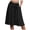 Black, variant on Women's A Line Pockets Skirt High Waist Flared Midi Skirts