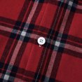 thumbnail image 6 of Tuphregyow Coat for Men Lounge Loose Button Down Plus Size Tartan Coats Trendy Blazer Drawstring Hoodies Long Sleeve Plaid Puffer Shacket Jacket Trench Red XL, 6 of 9