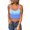 Sky Blue, variant on Vedolay Womens Tank Tops Summer Women Deep V Neck Sleeveless T Shirt Slim Crop Top Side Zip Casual Tank Tops,Sky Blue XL
