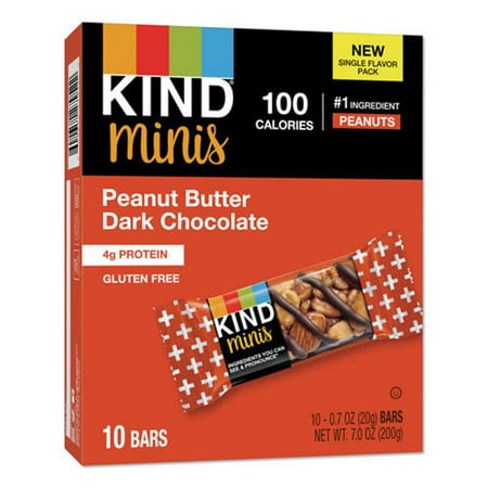 Kind 27961 0.7 oz Minis Peanut Butter Dark Chocolate 10 per Pack