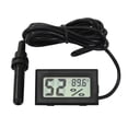 thumbnail image 2 of Peggybuy Digital LCD Thermometer Hygrometer Probe Temperature Humidity Gauge (Black), 2 of 7