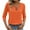 A01 Orange, variant on bnaln Womens Tops 3/4 Sleeve Shirts V Neck Loose Casual Blouses Solid Color Tshirt Casual Summer Tops Trendy Blouses Cute T-Shirts Lightweight Pullover Tunic Blouse Basic Tees