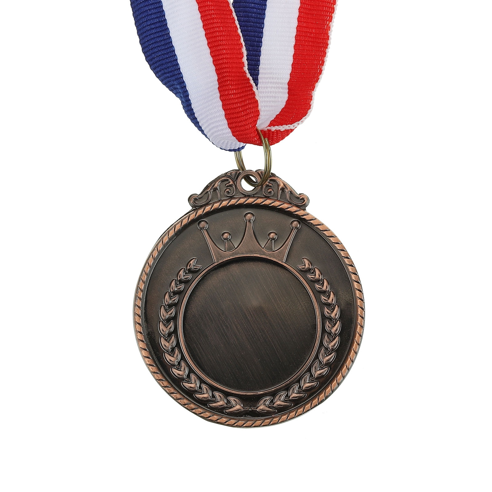 Uxcell Blank Award Medals, 10 Pack Bronze Award Medals with Ribbon, Design Your Medals Kit