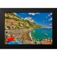 thumbnail image 2 of Bolokofsky, Ronald 18x13 Black Modern Framed Museum Art Print Titled - Positano Beach I, 2 of 5