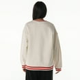 thumbnail image 2 of Women's The Wild Collective Cream San Francisco 49ers Oversized Vintage French Terry Sweatshirt, 2 of 4