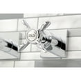 thumbnail image 4 of Kingston Brass KS6051BEX Essex Two-Handle 3-Hole Wall Mount Roman Tub Faucet in Polished Chrome, 4 of 7