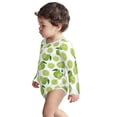 thumbnail image 2 of Cotton Baby Onsies, Cute Forest Green Limes Unisex Newborn Baby Long Sleeve Bodysuit Infant Outfit Toddler Baby Boy Clothes for Boys Girls, 2 of 7