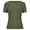 Green, variant on lnmuld Toddler Girls Ribbed Knit Crewneck Short Sleeve Basic Tee Size:11-12 Years