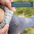 thumbnail image 4 of MERIWOOL Merino Wool Hiking Socks for Men and Women - 3 Pairs Midweight Cushioned - Warm n Breathable (Large, Cloud), 4 of 9