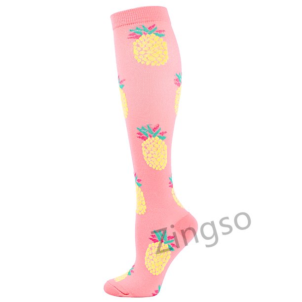 Calcetines de compresión Unisex Nylon Hasta la rodilla Deportes Correr Medias de viaje