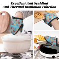 thumbnail image 3 of cute donut Oven Mitts Heat Resistant - Soft Lining Silicone Mini Oven Mitts with HangingLoop, Kitchen Oven Gloves Heat Resistant 500℉ for Cooking Baking Microwave, 3 of 7