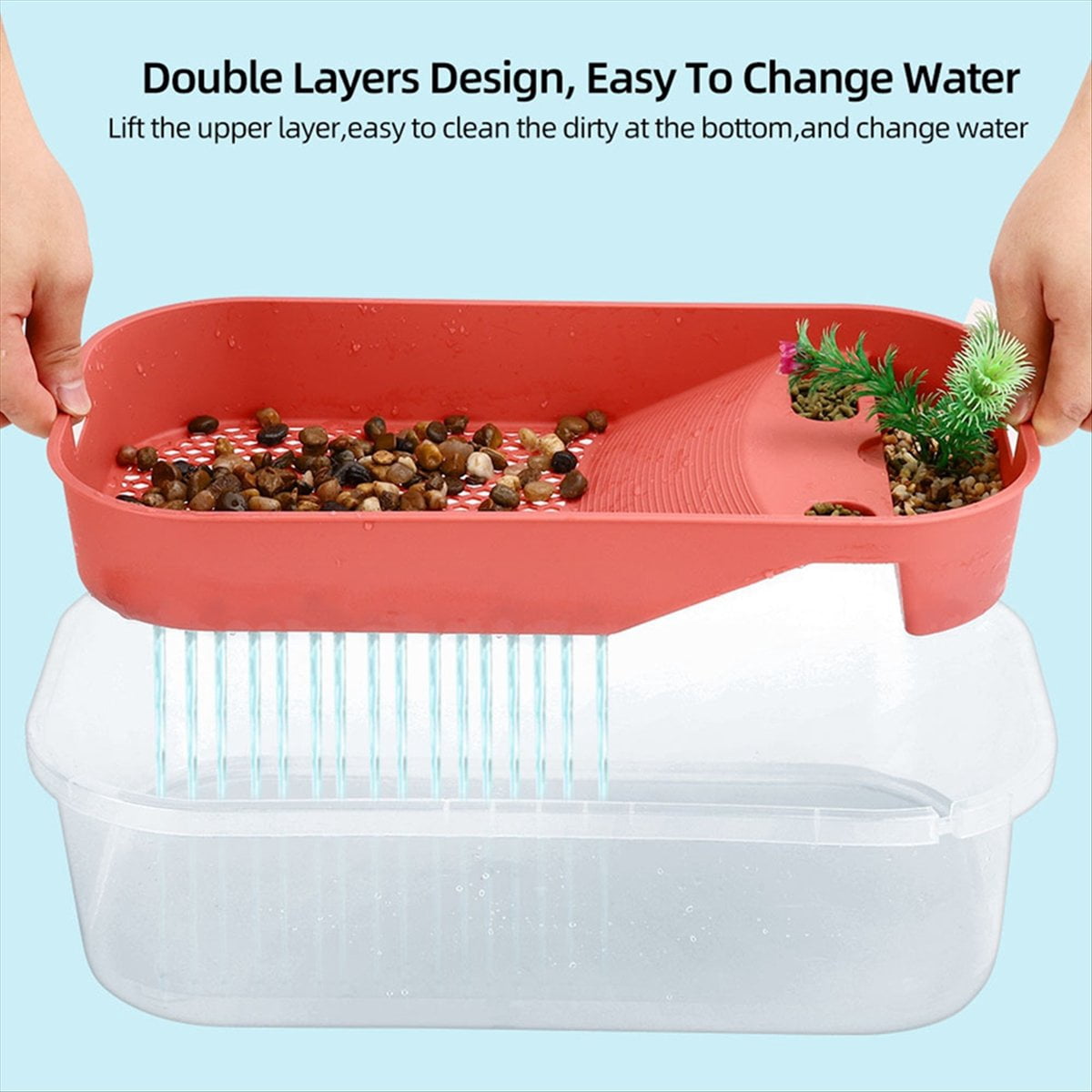 Turtle Tank For Home Use With Sun Terrace green type