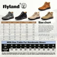 thumbnail image 4 of FLYLAND Men's Chukka Boots Casual Leather Shoes Ankle Shoes Non Slip Breathable Comfortable Mid Top for Driving Walking Outdoor, 4 of 6