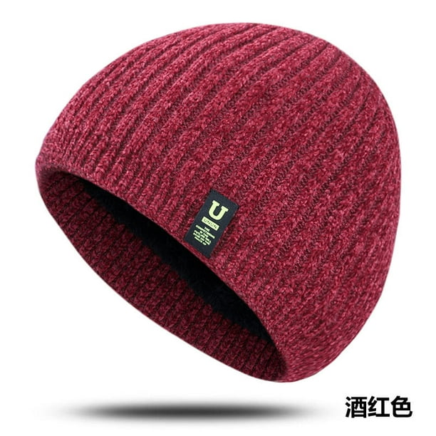 Bonnet D'hiver En Tricot Pour Homme Et Femme Avec Motif Tête