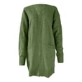 thumbnail image 4 of Ediodpoh Knit Womens Cardigan with Pocket Fashion Loose Knit Sweater Sweater Coat for Women Green S, 4 of 4