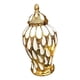 thumbnail image 2 of Tarro de jengibre de porcelana con tapa, tarros de almacenamiento, tarro de templo para arreglos florales de escritorio, M, 2 of 9