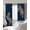 Blue, Black, White, variant on Beige Leopard Blackout Curtains for Bedroom/Living Room, Thermal Insulated Kitchen Curtains, Wild Animals Modern Rustic Abstract Grommet Darkening Window Treatment Drapes 27.5"x39"x2