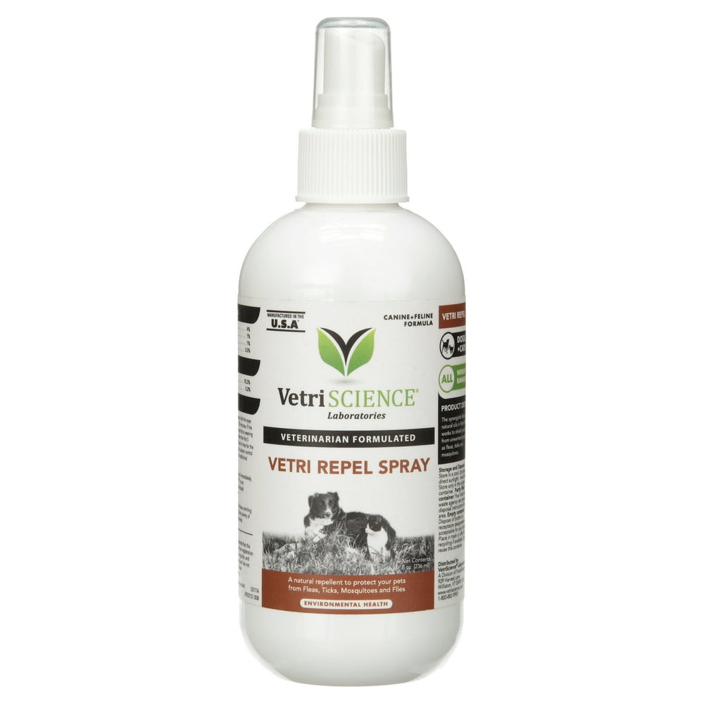 VetriScience Laboratories Vetri Repel Spray, Natural Flea and Tick